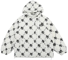Nerdy FW22 Jacquard Hoodie Loose Fit Jacket Unisex White PNEC22KJ0600 Nerdy FW22 Jacquard Hoodie Loose Fit Jacket Unisex White PNEC22KJ0600