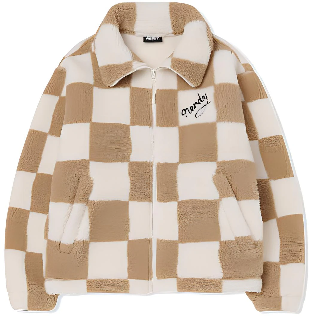 nerdy-fw-22-logo-embroidered-contrast-zipper-jacket-khaki-unisex-pnew-22-kj-0830