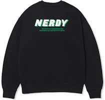 Nerdy FW22 Oversized Pullover Sweatshirt with Layered Logo Print Black Unisex PNEF22KC1001 Nerdy FW22 Oversized Pullover Sweatshirt with Layered Logo Print Black Unisex PNEF22KC1001