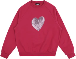 Nerdy Heart Digital Print Sweatshirt Unisex Pink PNED23SW0709 Nerdy Heart Digital Print Sweatshirt Unisex Pink PNED23SW0709
