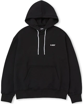 NERDY 字母印花黑色袋鼠帽T 情侶款長袖款 PNES24HD010103 Buy NERDY 字母印花黑色袋鼠帽T 情侶款長袖款 PNES24HD010103