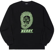 Nerdy Letter Logo Pullover Sweatshirt Black Unisex PNEW20KC1001 Nerdy Letter Logo Pullover Sweatshirt Black Unisex PNEW20KC1001