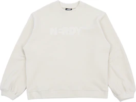 Nerdy Letter Print Crewneck Long-Sleeve Sweatshirt Unisex Off-White PNED23SW0303 Nerdy Letter Print Crewneck Long-Sleeve Sweatshirt Unisex Off-White PNED23SW0303