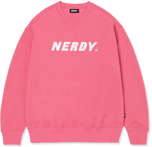 nerdy-logo-print-crewneck-sweatshirt-unisex-vivid-pink-pnes-23-kc-032804