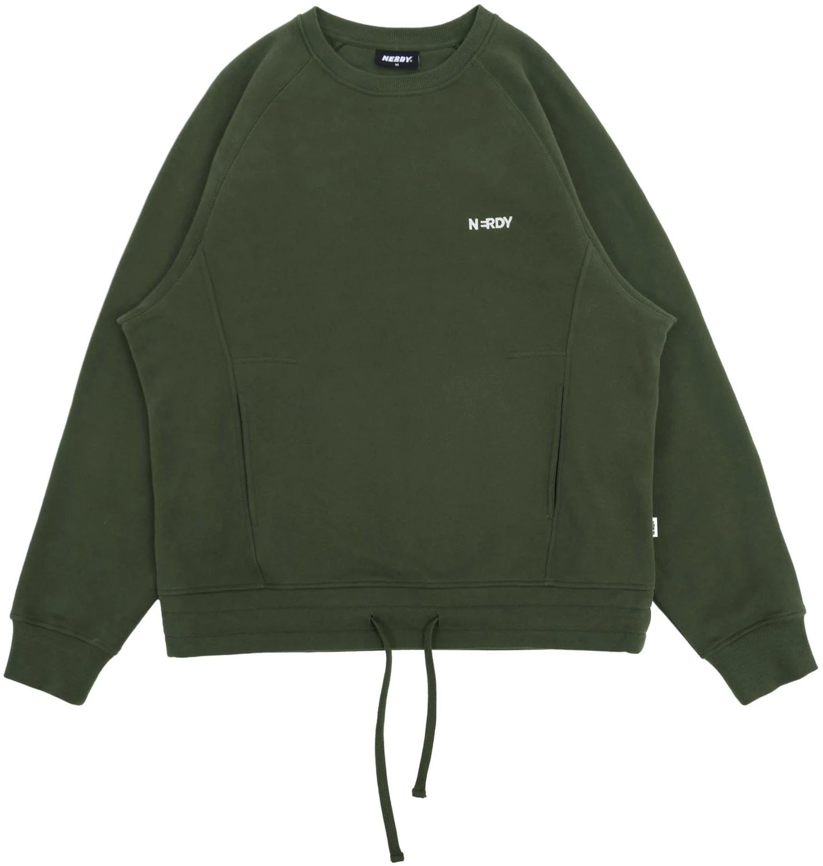 nerdy-patchwork-letter-crewneck-sweatshirt-unisex-yellow-brown-pned-23-sw-0133