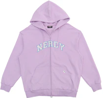 Nerdy Retro Logo Hoodie Purple Unisex PNEC22KE1417 Nerdy Retro Logo Hoodie Purple Unisex PNEC22KE1417
