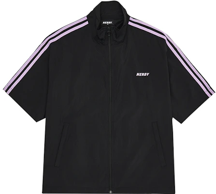 復古短袖休閒運動外套 男女皆適合 黑色 PNES22WJ0301 Buy 復古短袖休閒運動外套 男女皆適合 黑色 PNES22WJ0301
