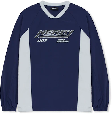 Nerdy Side Pullover V-Leher Bertali Navy Unisex PNEF23LT0516 Buy Nerdy Side Pullover V-Leher Bertali Navy Unisex PNEF23LT0516