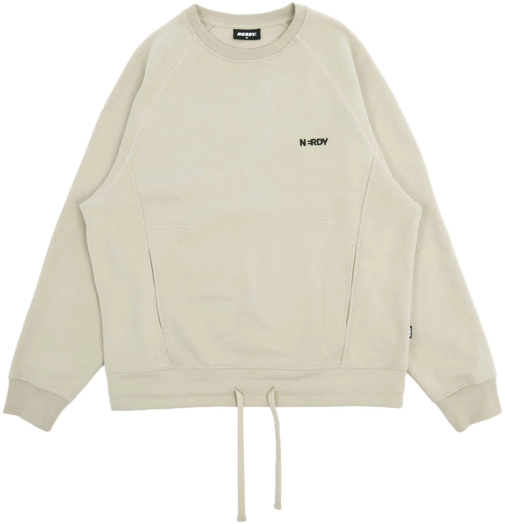 nerdy-spliced-crewneck-pullover-casual-sweatshirt-unisex-light-beige-pned-23-sw-0130