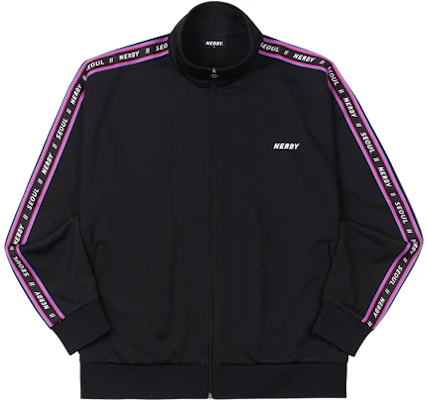 Nerdy SS21 黑色側條紋拉鍊領針織衫 男女情侶休閒款 PNEF20KA1801 Buy Nerdy SS21 黑色側條紋拉鍊領針織衫 男女情侶休閒款 PNEF20KA1801