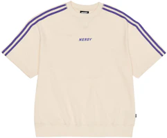 Nerdy SS22 Cream Logo Short-Sleeve Sweatshirt Unisex. PNES22KG0702 Nerdy SS22 Cream Logo Short-Sleeve Sweatshirt Unisex. PNES22KG0702