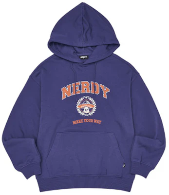 Nerdy SS22 海軍藍字母印花長袖衛衣 男女款 PNES22KE1216 Buy Nerdy SS22 海軍藍字母印花長袖衛衣 男女款 PNES22KE1216