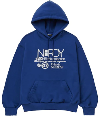 Hoodie Nerdy SS23 Biru Loose Fit Unisex dengan Desain Letter Print Casual PNES23KE6116 Buy Hoodie Nerdy SS23 Biru Loose Fit Unisex dengan Desain Letter Print Casual PNES23KE6116