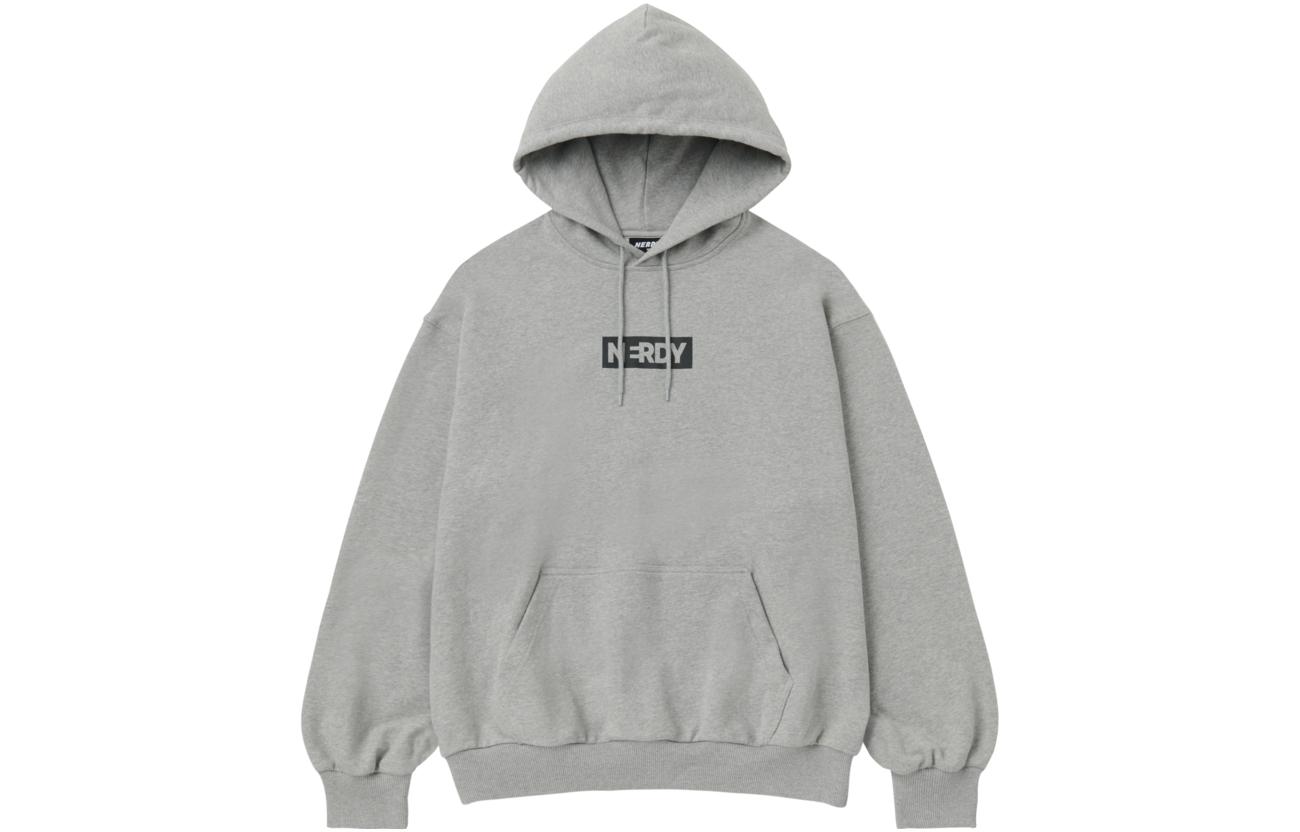Nerdy SS23 Gray Oversized Loose Fit Hoodie Unisex Pullover Casual Wear PNES23KE6045