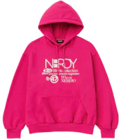 Nerdy SS23 Letter Print Loose Fit Hoodie Unisex - Rose Pink PNES23KE6128 Nerdy SS23 Letter Print Loose Fit Hoodie Unisex - Rose Pink PNES23KE6128