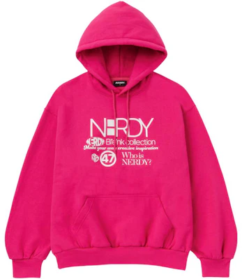 Hoodie Unisex Longgar Nerdy SS23 Letter Print - Rose Pink PNES23KE6128 Buy Hoodie Unisex Longgar Nerdy SS23 Letter Print - Rose Pink PNES23KE6128