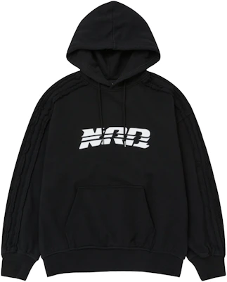 Nerdy SS24 字母標誌印花黑色連帽衫 男女通用款. PNES24HD1201 Buy Nerdy SS24 字母標誌印花黑色連帽衫 男女通用款. PNES24HD1201