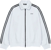 Nerdy SS24 Letter Logo Print Zip Jacket Unisex - White PNES24TR0300 Nerdy SS24 Letter Logo Print Zip Jacket Unisex - White PNES24TR0300