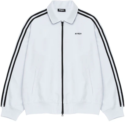 Nerdy SS24 Letter Logo Print Zip Jacket Unisex - White PNES24TR0300 Buy Nerdy SS24 Letter Logo Print Zip Jacket Unisex - White PNES24TR0300