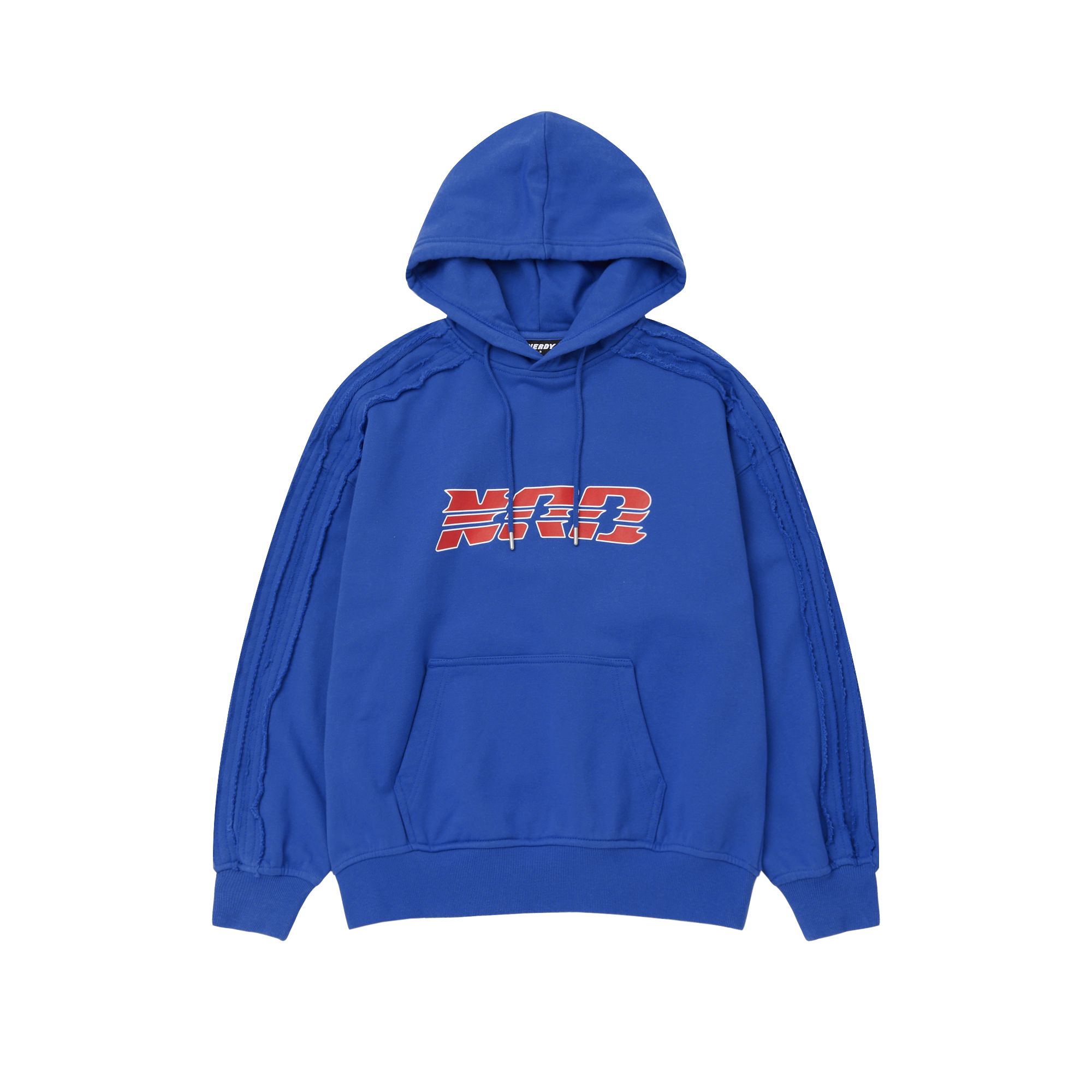 Nerdy SS24 Letter Logo Printed Hoodie Unisex - Blue PNES24HD1213