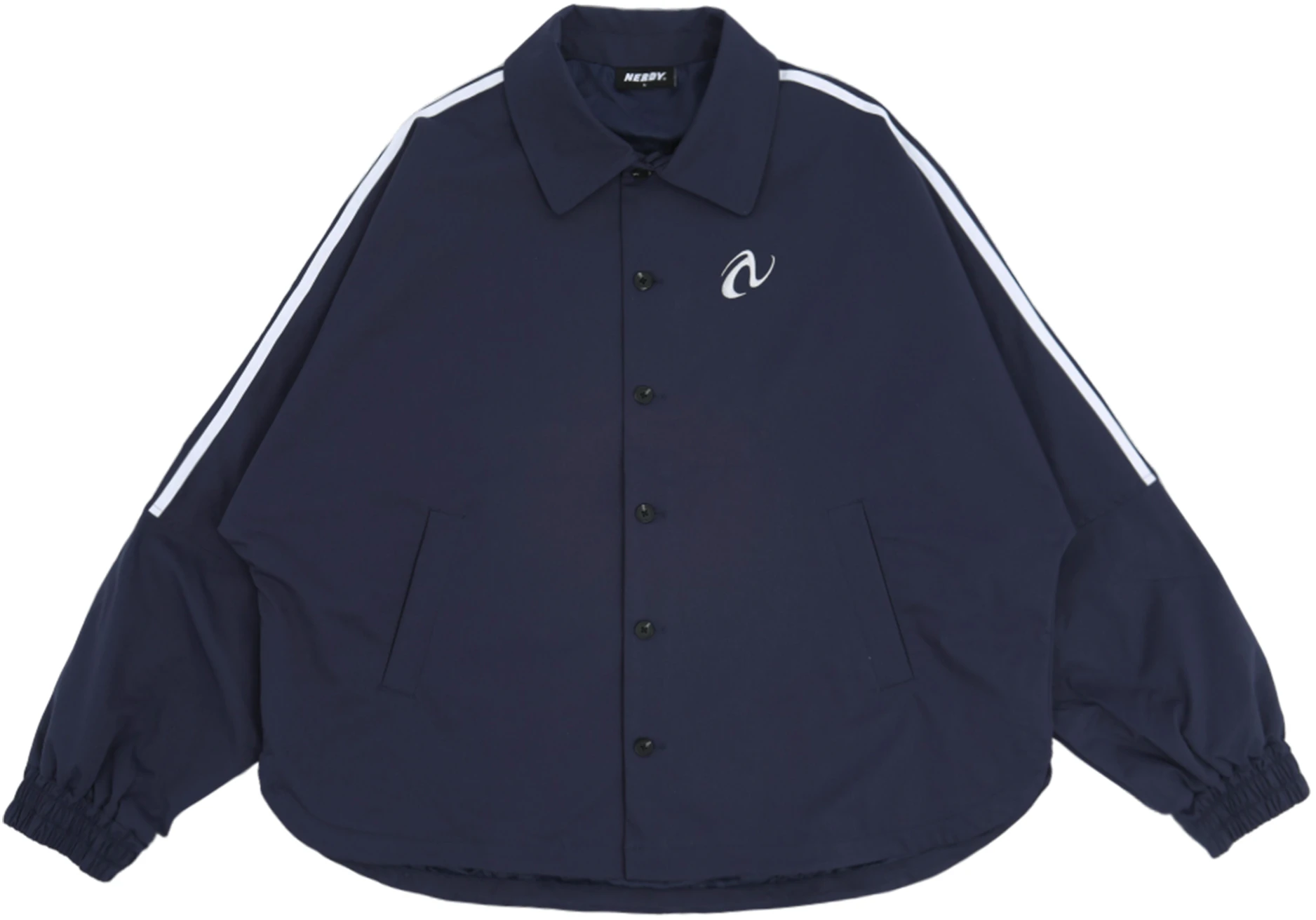 nerdy-ss-24-logo-single-breasted-long-sleeve-jacket-unisex-deep-blue-pnes-24-sr-3016