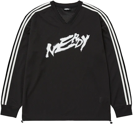 Nerdy SS24 透氣網眼V領休閒套頭衫 男女款 黑色 PNES24LT0301 Buy Nerdy SS24 透氣網眼V領休閒套頭衫 男女款 黑色 PNES24LT0301