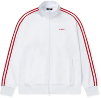 Nerdy SS24 White Letter Print Zip-Up Jacket Unisex PNES24TR0200 Nerdy SS24 White Letter Print Zip-Up Jacket Unisex PNES24TR0200