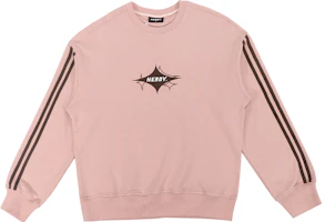 Nerdy Star Logo Striped Loose Fit Pullover Sweatshirt Pink Unisex. PNEC22KC1609 Nerdy Star Logo Striped Loose Fit Pullover Sweatshirt Pink Unisex. PNEC22KC1609