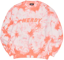 Nerdy Tie-Dye Pullover Sweatshirt Unisex Orange PNES22KC0906 Nerdy Tie-Dye Pullover Sweatshirt Unisex Orange PNES22KC0906