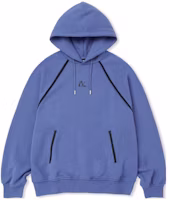 Nerdy Unisex Blue Hoodie with Contrast Logo Design. PNEF23HD0951 Nerdy Unisex Blue Hoodie with Contrast Logo Design. PNEF23HD0951