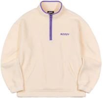 Nerdy Unisex Fleece Pullover Winter Sweatshirt Cream Color PNEW21KI05 Nerdy Unisex Fleece Pullover Winter Sweatshirt Cream Color PNEW21KI05