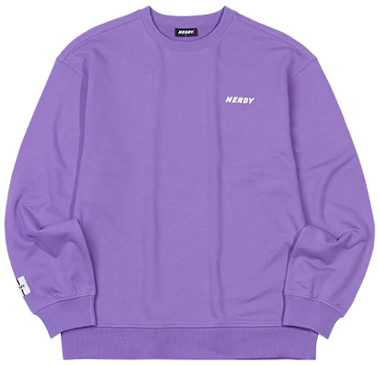 Nerdy 男女同款純色休閒圓領衛衣 紫色 PNEF20KC0717 Buy Nerdy 男女同款純色休閒圓領衛衣 紫色 PNEF20KC0717