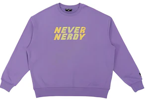 Nerdy x NEVER Letter Print Crewneck Pullover Sweatshirt Unisex Loose Fit PNEC21KC03 Nerdy x NEVER Letter Print Crewneck Pullover Sweatshirt Unisex Loose Fit PNEC21KC03