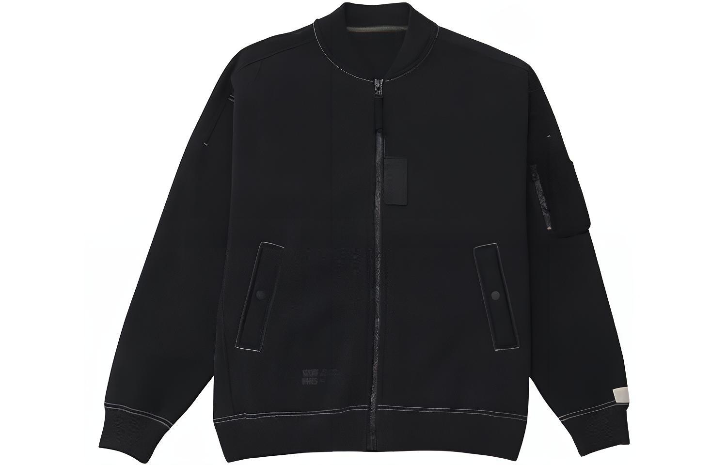 New Balance 1000 FW23 Black Retro Flight Jacket with Zip Pocket AMJ35102-BK
