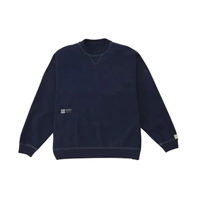 New Balance 1000 FW23 Oversized Retro Stitch Crewneck Sweatshirt Navy AMT35100-PGM