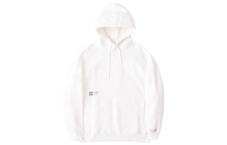 New Balance 1000 R FW22 White Solid Color Drawstring Hoodie AMT25021-SST
