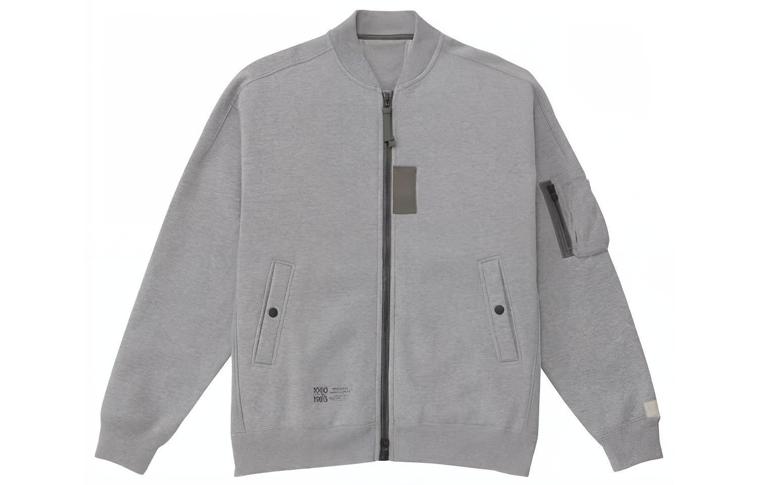 New Balance 1000 Series FW23 Vintage Flight Jacket with Pocket Zipper Grey Men AMJ35102-AG