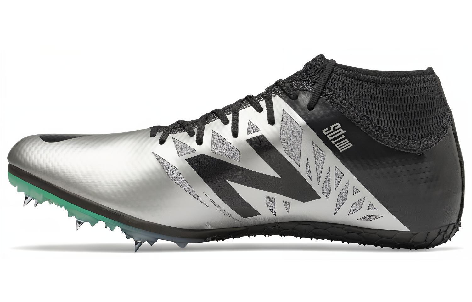 New Balance 100 v2 Track Spike 'Silvergray Black' MSD100S2
