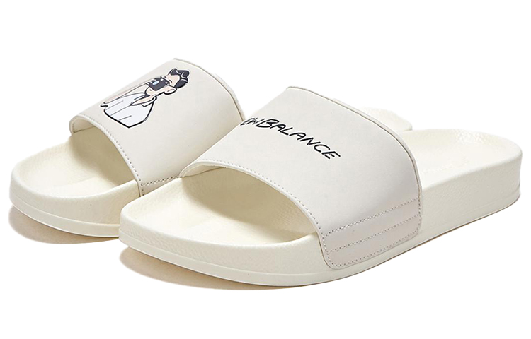 Lookbook Ivy x New Balance 1101系列 "Boy" 聯名 時尚休閒拖鞋 米色 韓風