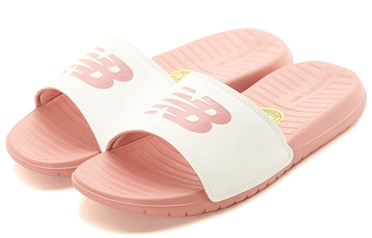 Lookbook New Balance 130 Fashion Colorblock Casual Sports Slippers Roze Wit SD130WP