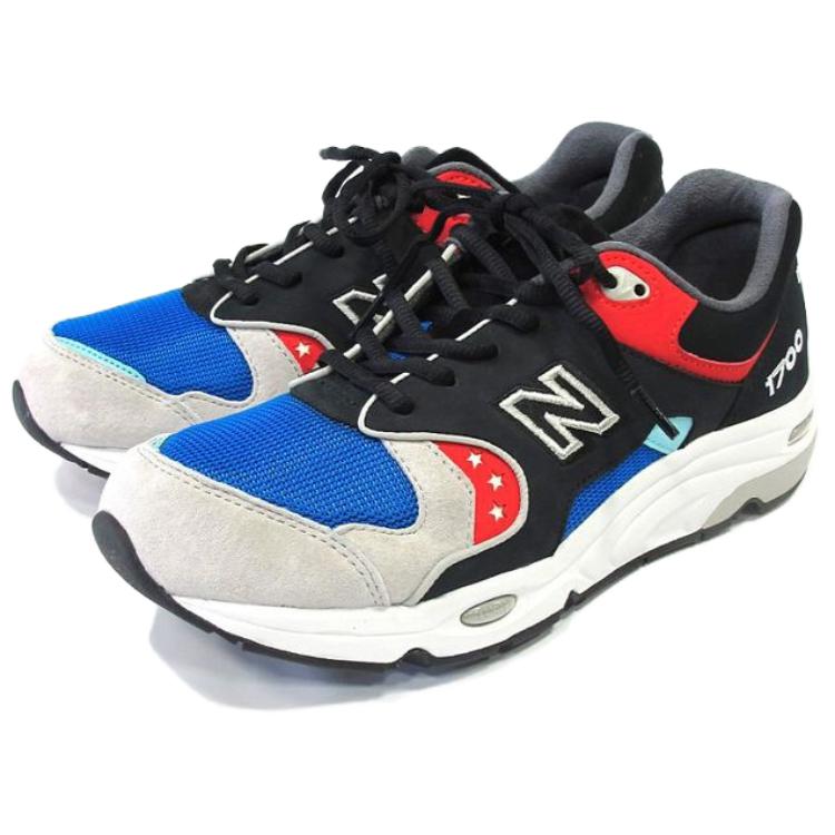 Lookbook New Balance 1700 Seri Sepatu Rendah Hitam/Merah/Biru CM1700M1