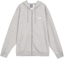 New Balance 1906 Sport Essentials French Terry Full-Zip Hoodie - Gray MJ41501-AG New Balance 1906 Sport Essentials French Terry Full-Zip Hoodie - Gray MJ41501-AG