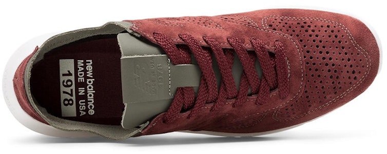 New Balance 1978 Buatan Amerika 'Burgundy Abu Gelap' ML1978BN Lookbook New Balance 1978 Buatan Amerika 'Burgundy Abu Gelap' ML1978BN