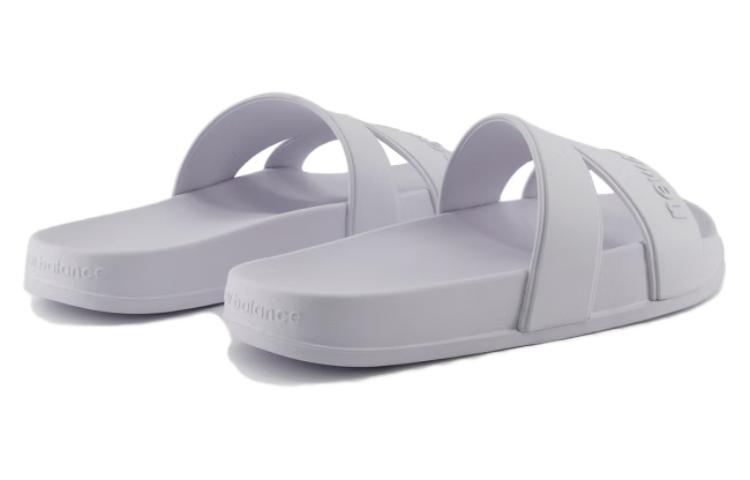 Shop New Balance NB 200 休閒輕便 一字拖鞋 男女同款 白色