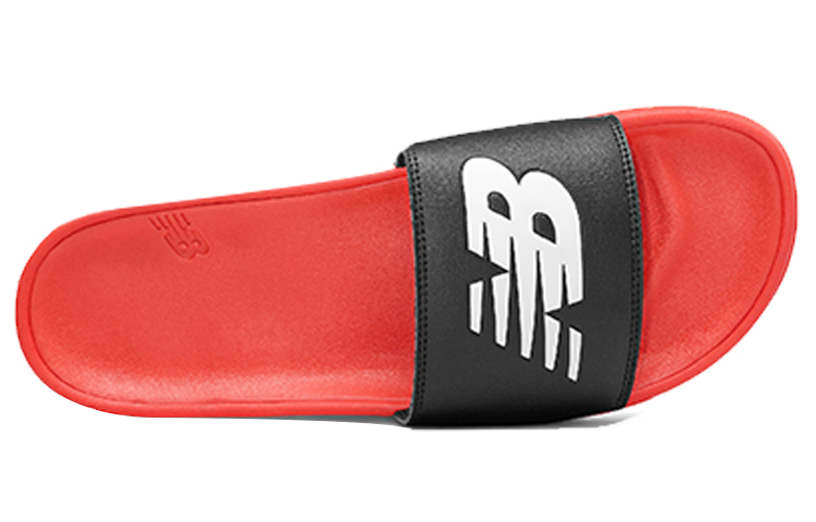 Shop New Balance 200系列 黑紅 拖鞋