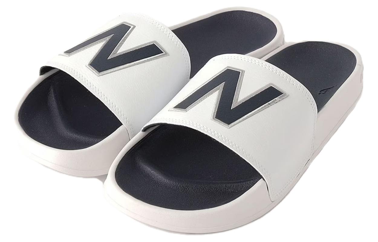 Lookbook New Balance 200 Slide 'Icons - White Navy' SMF20062