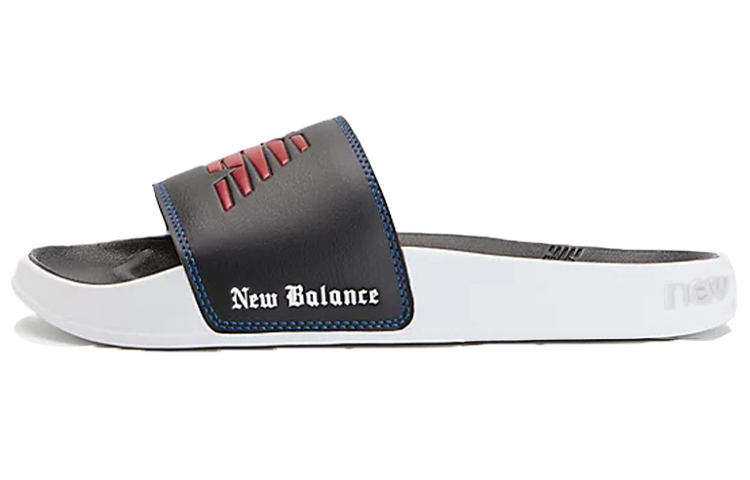 Buy ニューバランス 200 スリッパ 黒(D)  ブラック/レッド/ホワイト SMF200LA(D)