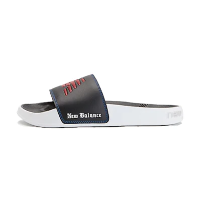 NB 200 Slipper Black (D) 'Black Red White'