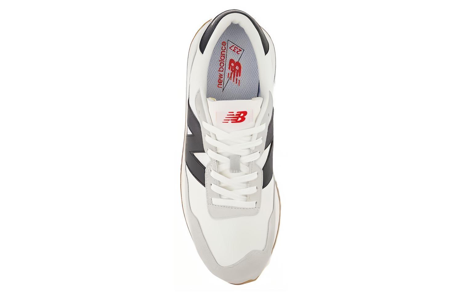 Shop New Balance NB 237 V1 轻便簡約 舒適耐磨 低幫 跑步鞋 男款 白色