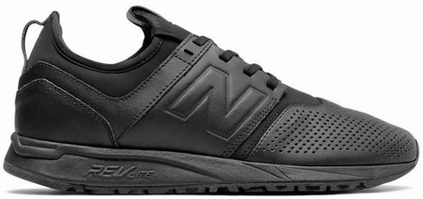 Beli New Balance 247 Black Leather MRL247LK Novelship